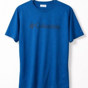 Columbia Omni-Wick Blue Athletic T-Shirt | Men’s XL